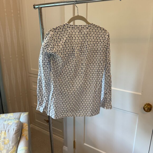 Rikshaw Design Navy Dot Print Cotton Tunic Top (Size S) - Picture 3 of 6